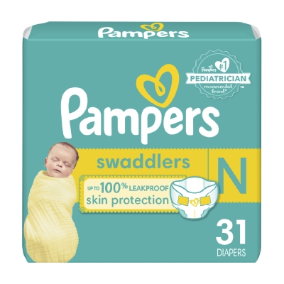 Pañales Swaddlers Newborn Pampers 31 Und/Paq