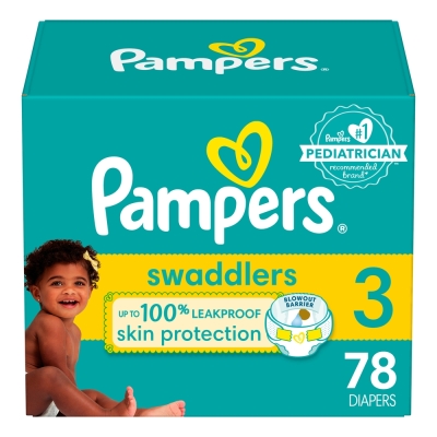 Pañales Swaddlers S3 Super Pack Pampers 78 Und/Paq