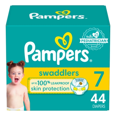 Pañales Etapa 7 Pampers Swaddlers 44 Und/Paq