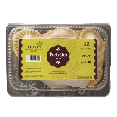 Pastelitos De Pollo Flova 12 Und/paq
