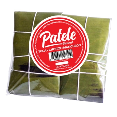 Pastel En Hoja De Yuca Con Chorizo y Manchego Patele 2 Und/Paq