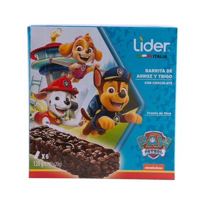 Barras de Granola Paw Patrol Lider 120 Gr